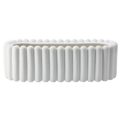 Clearance DBKD Maceta Mist ovalada, White Blanco
