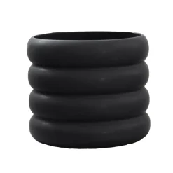 Sale DBKD Maceta Mud , mediana, Ø 14 cm Negro