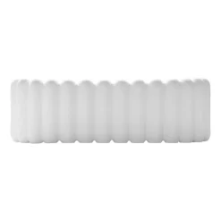 Outlet DBKD Maceta ovalada Mist pequeña 35 cm, White Blanco