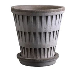 Discount Bergs Potter Maceta Pantheon raw, Grey, Ø25 cm Gris