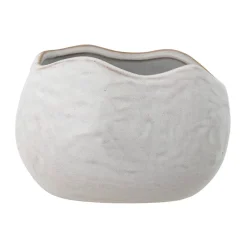 Outlet Bloomingville Maceta Pennie 16,5x11x13 cm, White Blanco