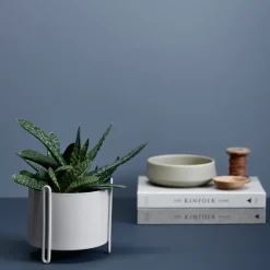 Clearance Woud Maceta Pidestall S Ø15 cm, Gris
