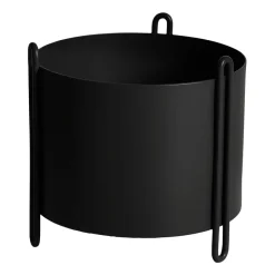 New Woud Maceta Pidestall S Ø15 cm, Negro