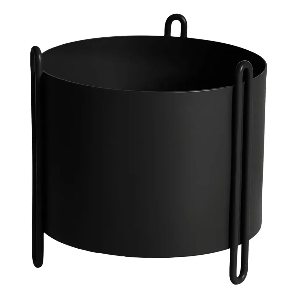 New Woud Maceta Pidestall S Ø15 cm, Negro