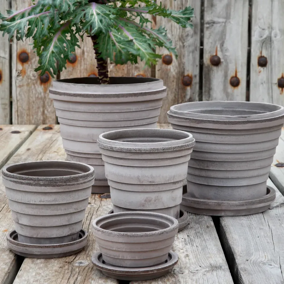 Hot Bergs Potter Maceta Planet Venus Ø14 cm, Gris