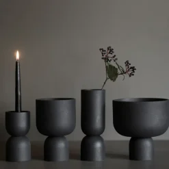 Sale DBKD Maceta Post Ø18 cm, Cast iron Negro