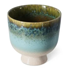 Hot HKliving Maceta Retro Ø20,5 cm, Lagoon Multi