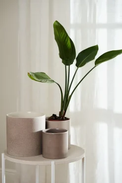 Best Scandi Living Maceta Sleek Ø12 cm, Beige