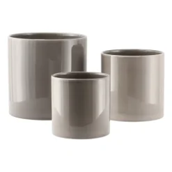 Best Scandi Living Maceta Sleek Ø12 cm, Beige