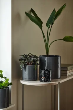 Outlet Scandi Living Maceta Sleek Ø19 cm, Carbón Gris