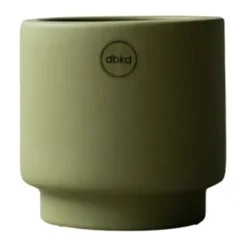 New DBKD Maceta Solid green, Pequeño, Ø10 cm Verde