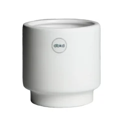 DBKD Maceta Solid white, Pequeña ø10 cm Blanco