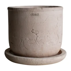 DBKD Maceta Terra, Sand, Ø16×16 cm Beige