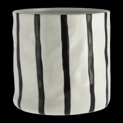 Hot Scandi Living Maceta Thrive Ø20 cm, Blanco-negro BlancoNegro