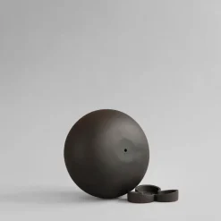 Online 101 Copenhagen Maceta Urchin mini Ø35 cm, Coffee MarrónNegro