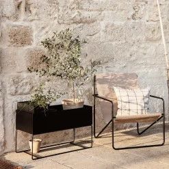 Discount Ferm Living Macetero grande, Black Negro