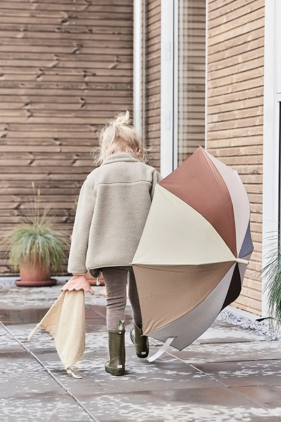 Discount OYOY Manta con peluche Ninka Rabbit 40x40 cm, Beige