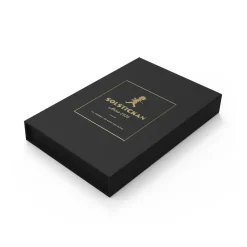 Discount Solstickan Design Manta ignífuga Solstickan 16x2,7x25 cm, Negro-oro NegroColor dorado