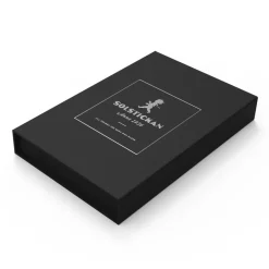 New Solstickan Design Manta ignífuga Solstickan 16x2,7x25 cm, Negro mate NegroPlateado