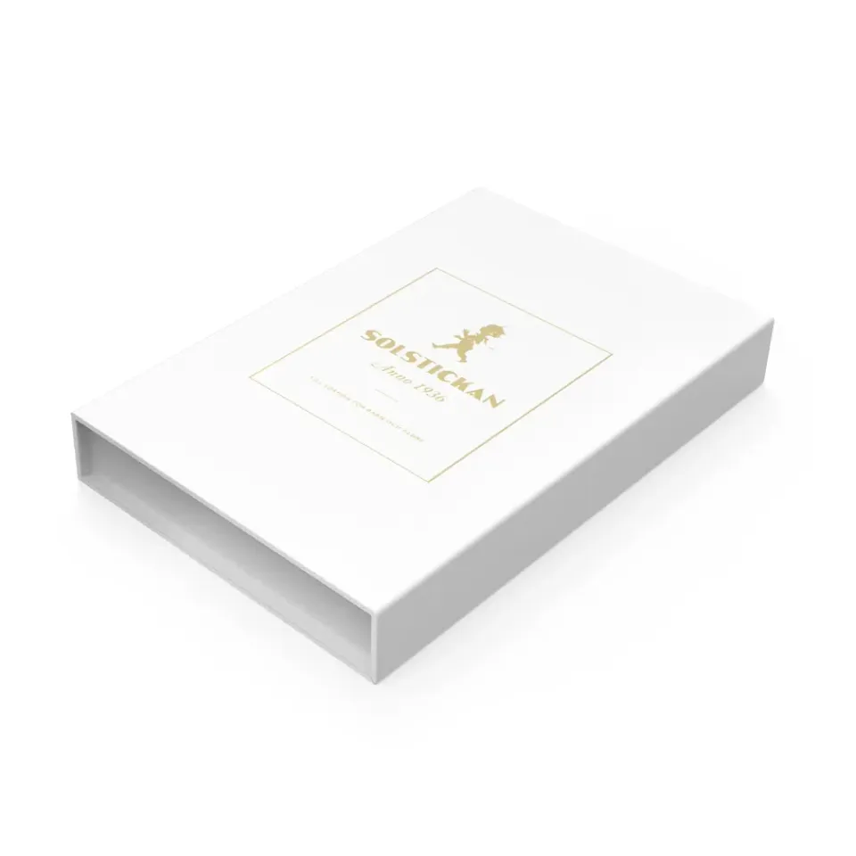 Online Solstickan Design Manta ignífuga Solstickan 16x2,7x25 cm, Blanco-oro BlancoColor dorado