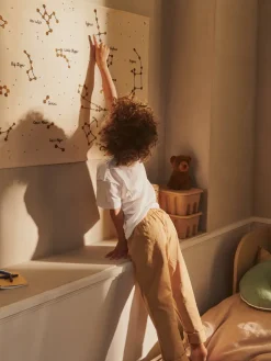 Discount Ferm Living Mapa textil Constellation , Undyed, 70x100 cm Beige