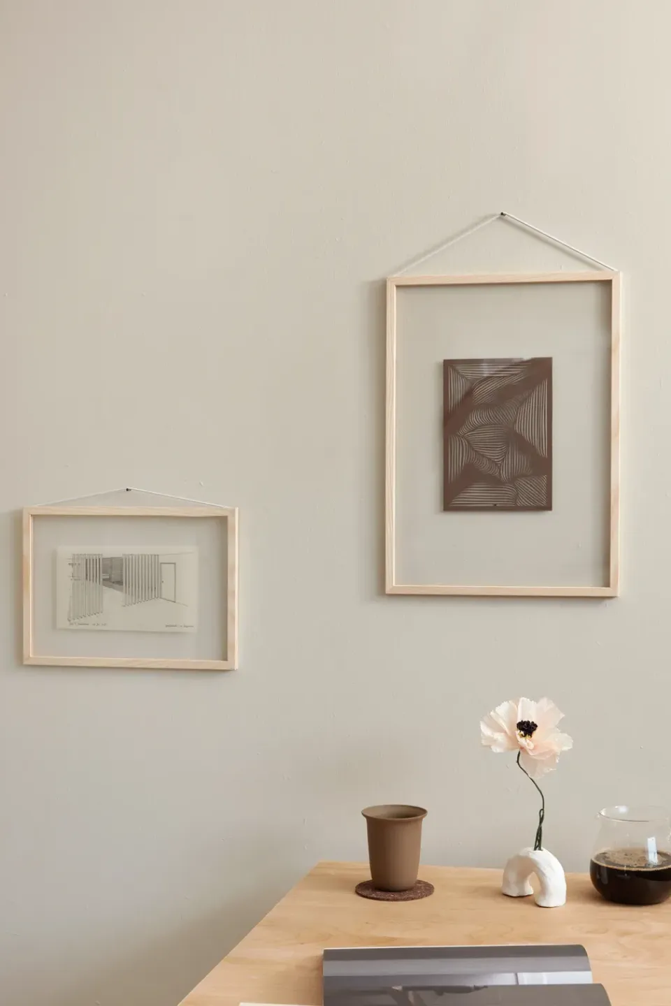 Hot MOEBE Marco de fresno A3 31,3x44,1 cm, Transparent, Wood, Black MarrónNegro