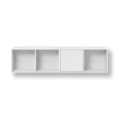 Online Montana Módulo de estantería Line colgado en pared 1 puerta, New white 101 Blanco