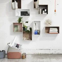 Outlet Muuto Módulo de estantería Mini Stacked large, Blanco