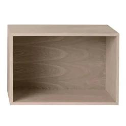 New Muuto Módulo de estantería Stacked 2.0 con fondo, large, roble Marrón