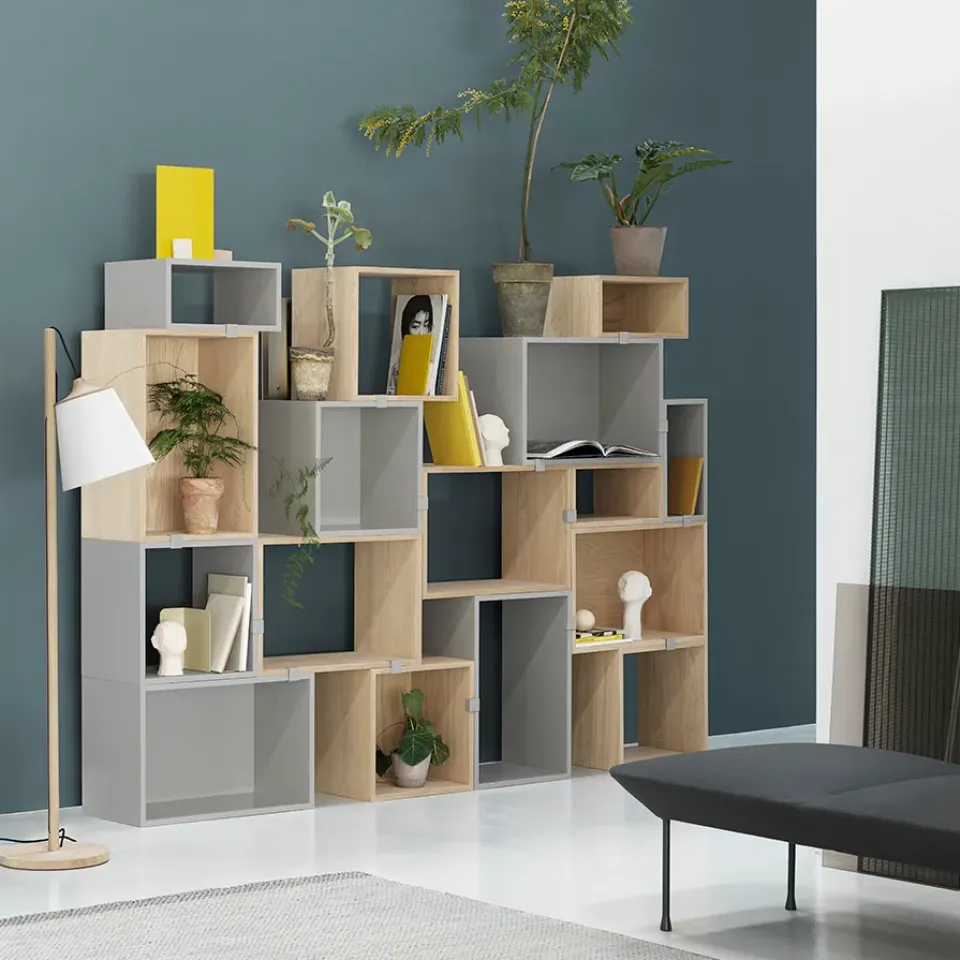 Best Muuto Módulo de estantería Stacked 2.0 abierto, large, roble Marrón