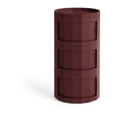 Clearance HAY Mesa auxiliar Facet Cabinet 30, Burgundy Rojo