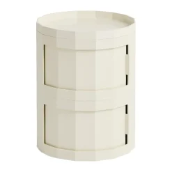 Hot HAY Mesa auxiliar Facet Cabinet 20, Eggshell Blanco