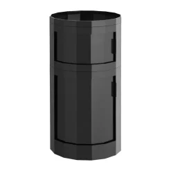 Discount HAY Mesa auxiliar Facet Cabinet 110 , Anthracite Negro