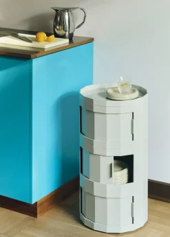Online HAY Mesa auxiliar Facet Cabinet 30, Misty grey Gris
