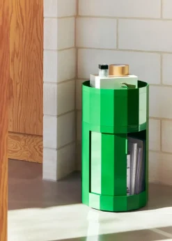 HAY Mesa auxiliar Facet Cabinet 101, Spinach green Verde