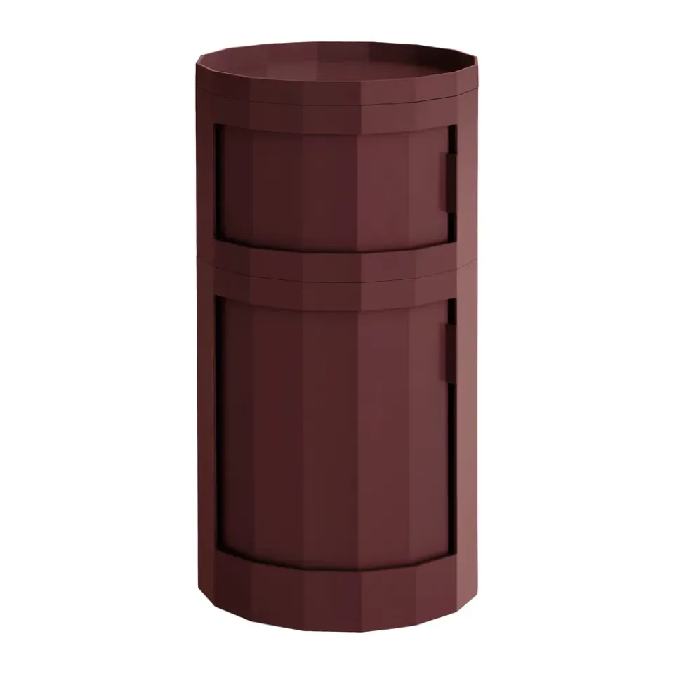 Online HAY Mesa auxiliar Facet Cabinet 110 , Burgundy Rojo