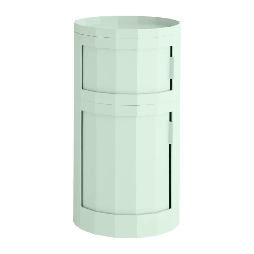 Best HAY Mesa auxiliar Facet Cabinet 110 , Soft mint Verde