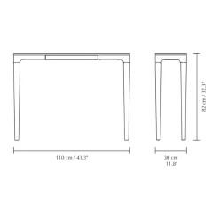 Best Umage Mesa auxiliar Heart'n'Soul 120 cm, Oak-cloud grey BeigeGris