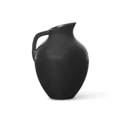 Clearance Ferm Living Mini jarrón Ary mediano, Charcoal Negro