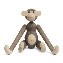 Sale Kay Bojesen Denmark Mono de madera pequeño, roble-roble ahumado Marrón