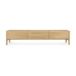 Hot Ethnicraft Mueble de TV PI , Roble, 242 cm Beige