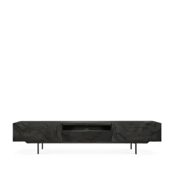 Ethnicraft Mueble multimedia Graphic, Black 242 cm Negro