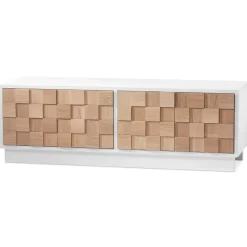 A2 Mueble TV Collect 2016, roble aceitado - Blanco