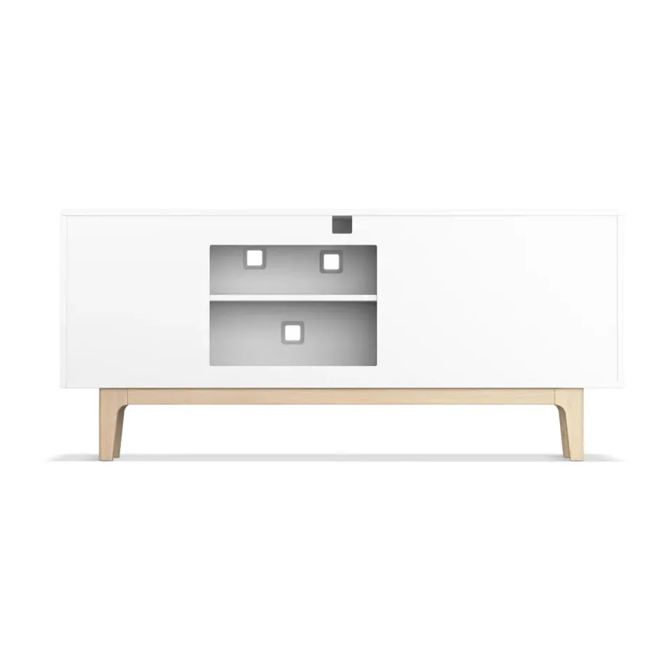 Online Zweed Mueble TV Peep M2, , roble pigmentado Blanco