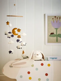 Discount Bloomingville Móvil Dolly 20x75 cm, Blanco
