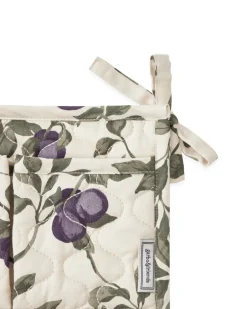 New Garbo&Friends Organizador de cama acolchado satin Plum, 43x18cm Beige