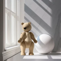 Best Kay Bojesen Denmark Oso de madera Kay Bojesen grande, roble-arce Marrón