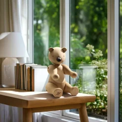 Best Kay Bojesen Denmark Oso de madera Kay Bojesen grande, roble-arce Marrón