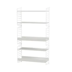 Outlet String Panel de pared , , 50x30 cm, paquete de 2 Blanco