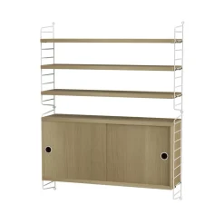 Best String Panel de pared , Blanco, 50x20 cm, paquete de 2 Beige